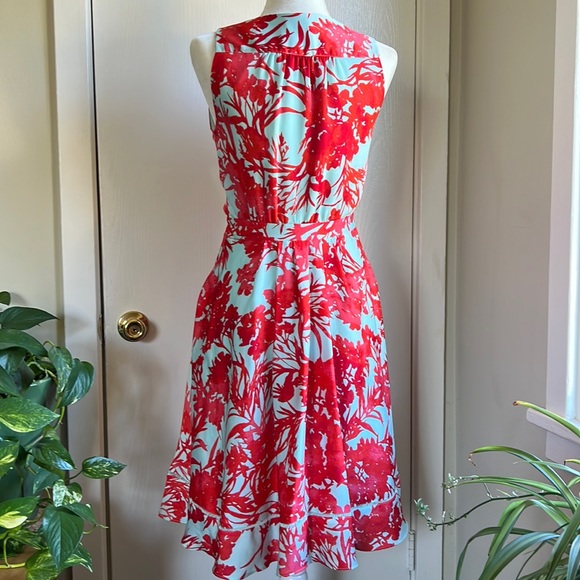 Banana Republic Satin Midi Vee Dress - Picture 3 of 6